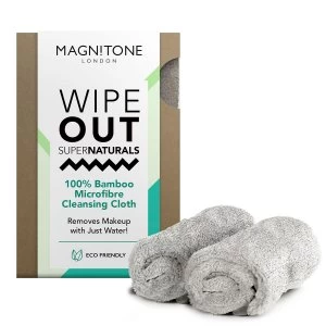 Image of Magnitone WipeOut SuperNatural Bamboo Microfibre Cleansing Cloth (2 Pack) - Grey