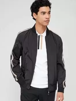 Image of BOSS Coltrane Regular Fit Jacket - Black, Size 50=Uk40, Men