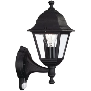 Image of Philips Massive LIMA Wall Lantern with PIR Black - 714220130