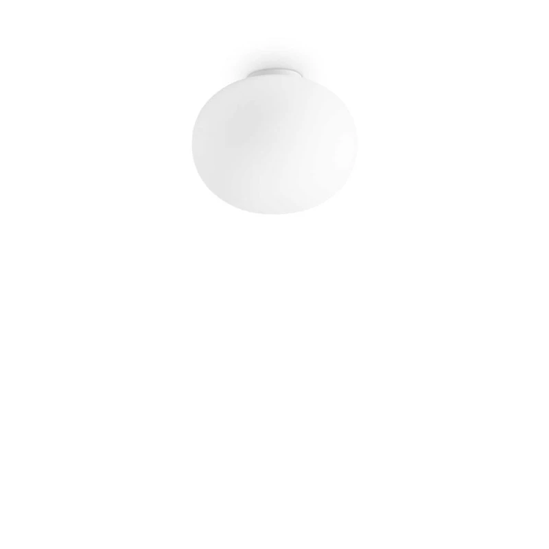 Image of IDEAL LUX Ideal Lux - Cotton Globe Ceiling Light White 30cm 8021696297743