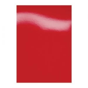 Image of GBC HiGloss Binding Covers A4 Cardboard 250 gsm Red Pack of 100