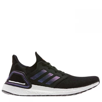 Image of adidas Ultraboost 20 Mens Running Shoes - Black/Blue