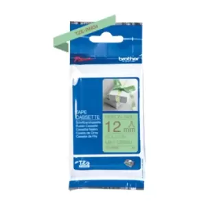 Image of Brother TZe-RM34 P-touch Gold on Mint Green Ribbon Tape 12mm x 4m (Original)