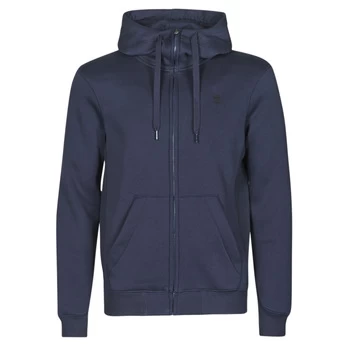 Image of G-Star Raw PREMIUM BASIC HOODED ZIP SWEATER mens Sweatshirt in Blue - Sizes S,M,L,XL,UK XS,UK S,UK M,UK L