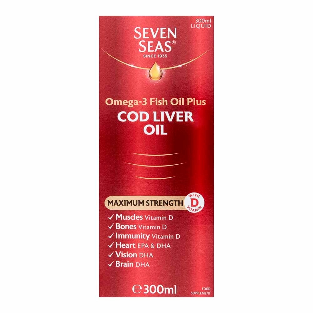 Image of Seven Seas Maximum Strength Cod Liver Oil 300ml