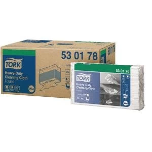Image of Tork W4 Cleaning Cloth White 100 Sheets Pack of 5 530178