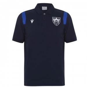 Image of Macron Saints Polo Shirt Mens - Navy/Royal