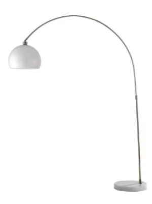 Image of PLAZA Arc Floor Lamp White 152x205x35cm