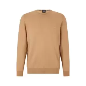 Image of Boss Botto Crew Knit Sweatshirt - Beige