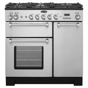 Image of Rangemaster KCH90DFFSS-C Kitchener 90cm Dual Fuel Range Stainless Steel
