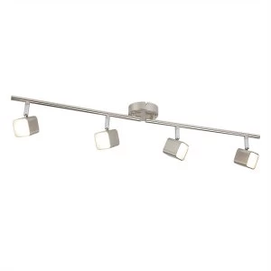 Image of LED 4 Light Spotlight Bar Satin Silver