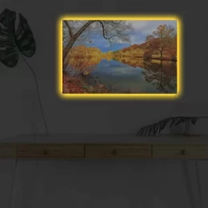 Image of 4570DHDACT-009 Multicolor Decorative LED Lighted Canvas Painting