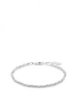 Image of Simply Silver Sterling Silver Mesh Twist Bracelet
