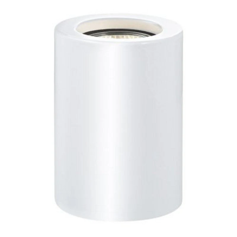 Image of Happy Homewares Small And Contemporary White Gloss LED Table/floor Lamp Uplighter