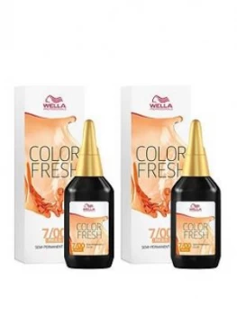 Image of Wella Wella Professionals Color Fresh Semi-Permanent Colour Natural Medium Blonde 75ml Duo Pack