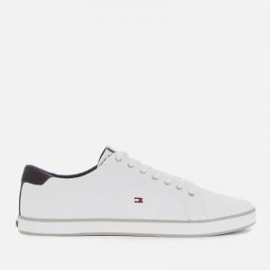 Image of Tommy Hilfiger Mens Harlow Canvas Pumps - White - UK 7
