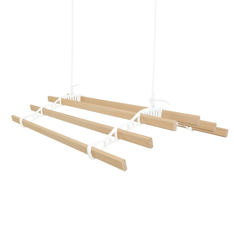 Image of Monstershop Clothing Airer Ceiling Pulley - White - 0.9m White