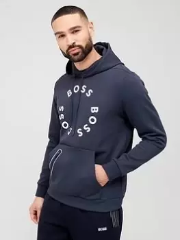 Image of BOSS Soody 2 Overhead Hoodie, Dark Blue, Size 3XL, Men