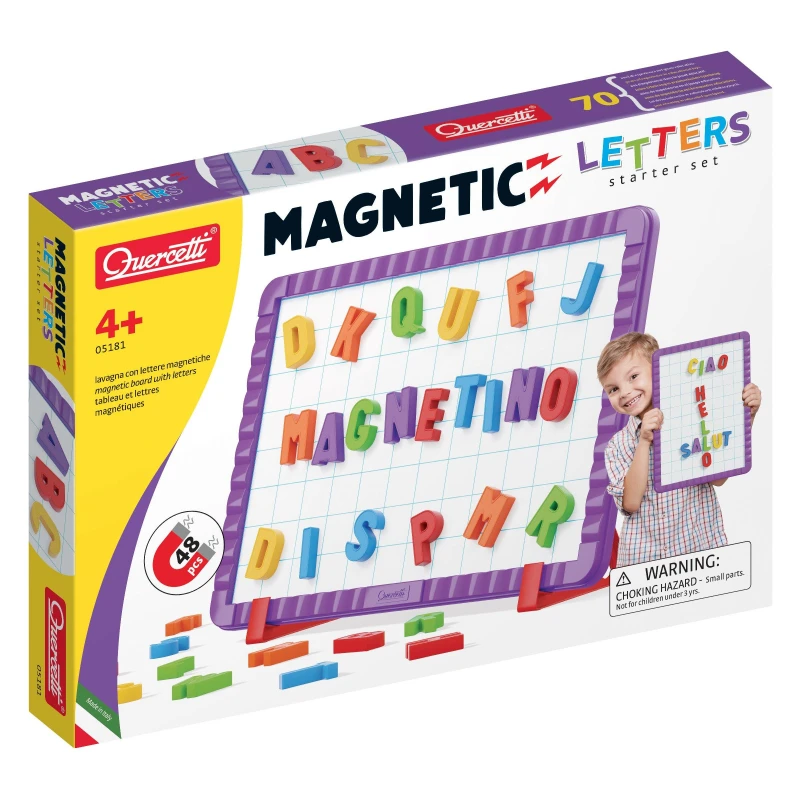 Image of Quercetti Magnetic Letters Starter Set - 48 Pieces, Multi 5181