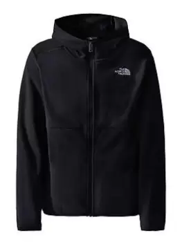 Image of The North Face Teen Glacier Full Zip Fleece Hooded Jacket - Black, Size Xs=6 Years
