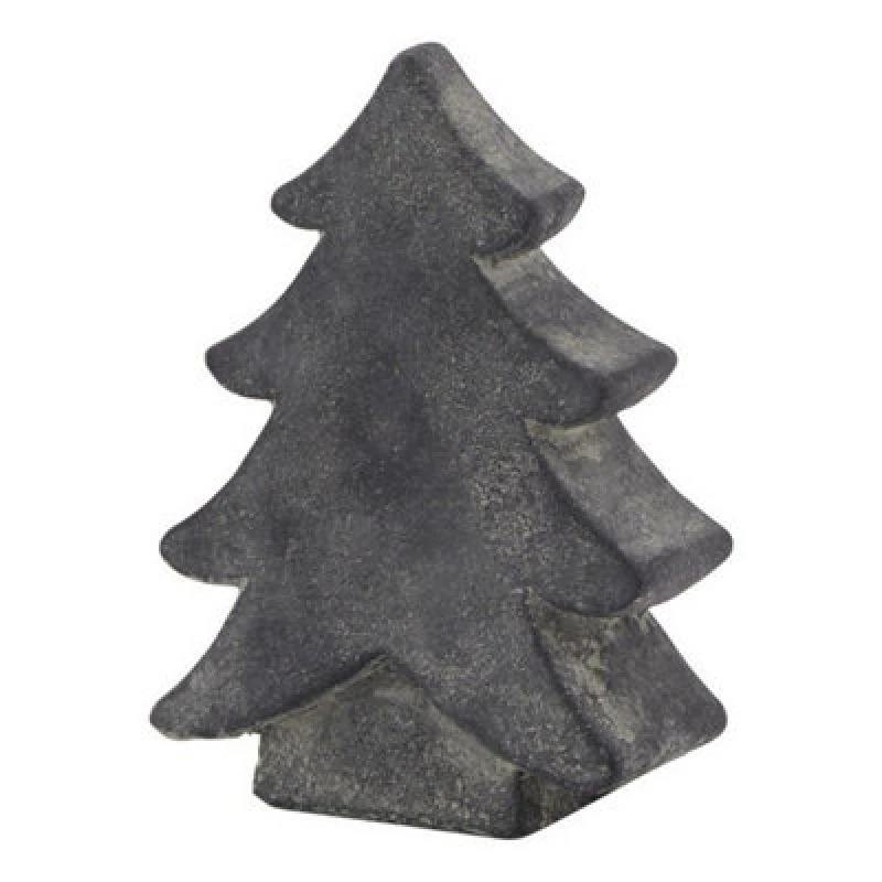 Image of Hill Interiors Amalfi Small Christmas Tree - Ceramic - L5 X W12 X H17cm - Grey