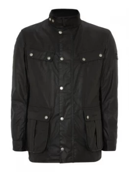 Image of Mens Barbour Wax International Duke Jacket Black