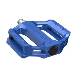 Image of Shimano PD-EF202 MTB Flat Pedals - Blue
