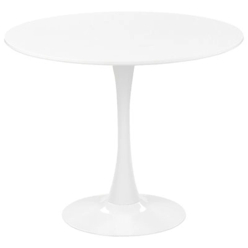 Image of Beliani Dining Table Boca White 90 Cm 90 Cm