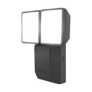 Image of Ledvance Endura Pro 16W Cool White LED Twin Floodlight with PIR Sensor - Dark Grey