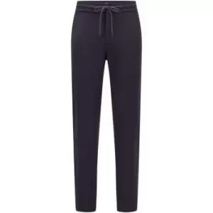 Image of Boss Taber Drawstring Trousers - Blue