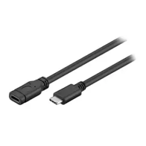Image of Goobay USB 3.1 Type-C Extension Cable - Black