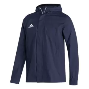Image of adidas ENT22 Rain Jacket Mens - Blue