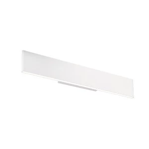 Image of Integrated LED Wall Textured Matt White Paint & Frosted Acrylic 2 Light Dimmable IP20