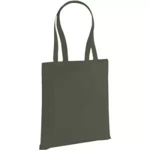 Image of Westford Mill EarthAware Organic Bag For Life (10 Litres) (One Size) (Olive) - Olive