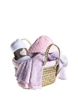 Image of Clair De Lune Marshmallow Baby's First Moses Gift Set - Pink