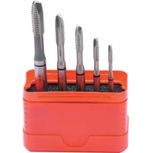 Image of SwissTech HSS-Co M3-M8 'black Ring' Spiral Point/Gun Nose Tap Set - 5 Piece - DI
