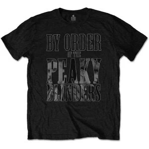 Image of Peaky Blinders - By Order Infill Mens Medium T-Shirt - Black