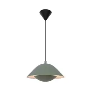 Image of Freya Dome Pendant Ceiling Light Dusty green E27