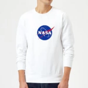 Image of NASA Logo Insignia Sweatshirt - White - M