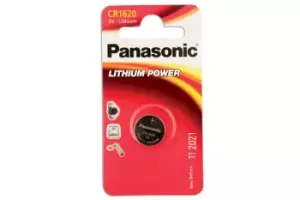 Image of Panasonic Coin Cell Battery CR1620 3v 12 x 1 Cards Connect 30660
