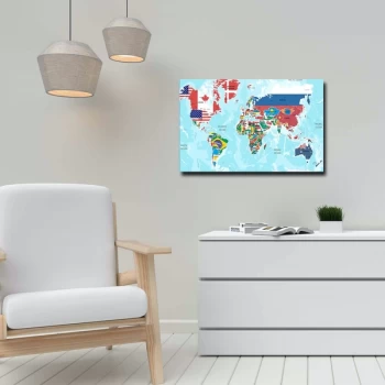 Image of 45702019C - 034 Multicolor Decorative Canvas Painting