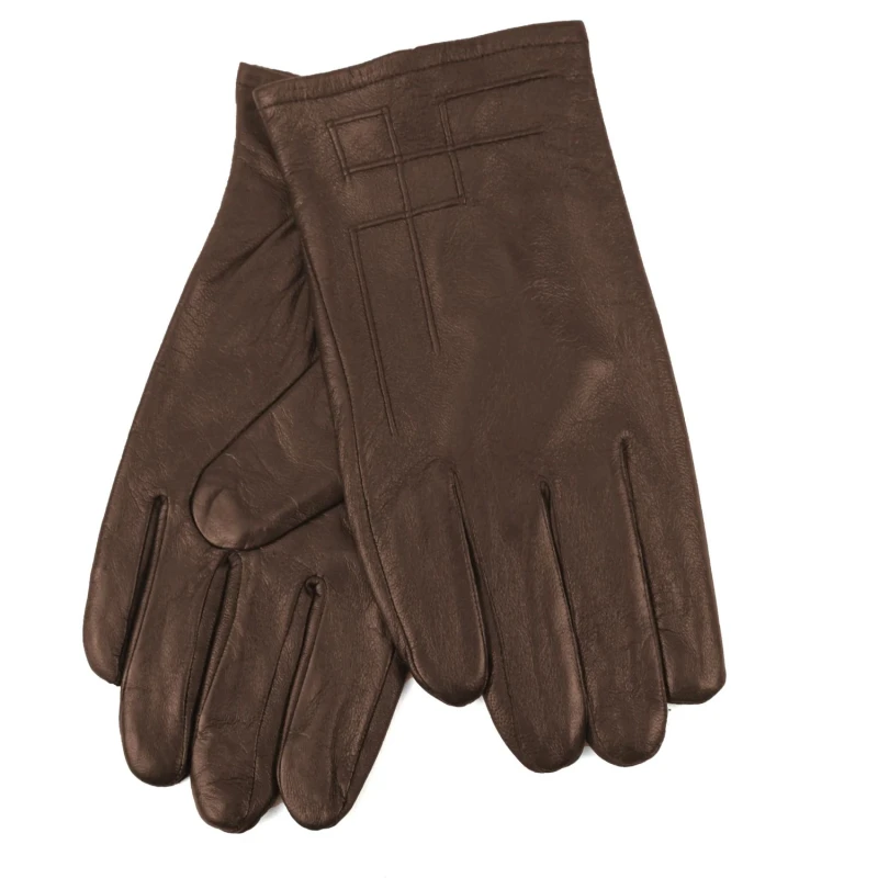 Image of Eastern Counties Leather Mens Leather Gloves in Brown Size: Small Brown Male S