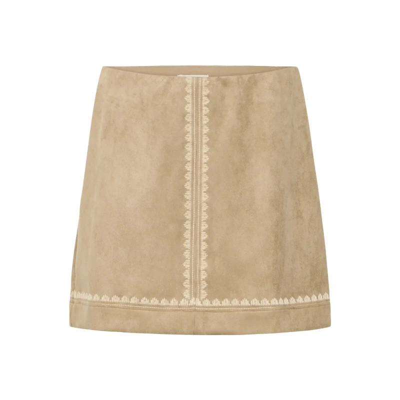 Image of Ichi Womens skirt Ichi Effano Beige Female 38