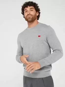 Image of HUGO San Cassius-c1 Jumper, Silver Size M Men