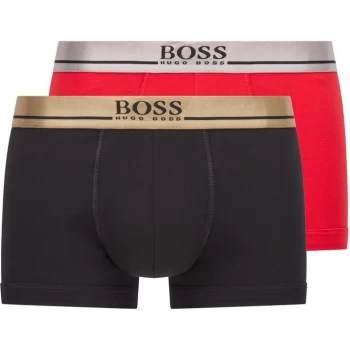 Image of Hugo Boss 2 Pack Trunks Red/Black Size XL Men