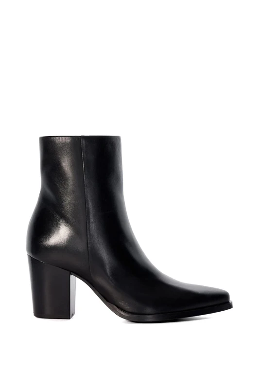 Image of Dune London Womens Paxten Leather Low Boots - UK 7 Black Boots female 0092505370009484 7