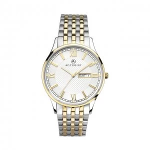 Image of Accurist White And Two Tone Signature' Watch - 7247