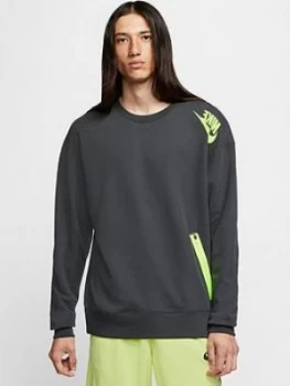 Image of Nike Sportswear Festival Ft Crew - Dark Grey