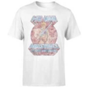 Image of He-Man Faded Mens T-Shirt - White - M