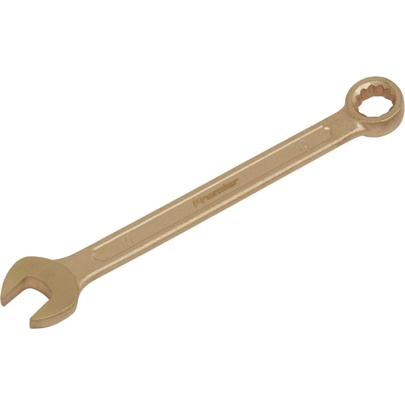 Image of Loops 10mm Non-Sparking Combination Spanner - Open-End & 12-Point WallDrive Ring Multi